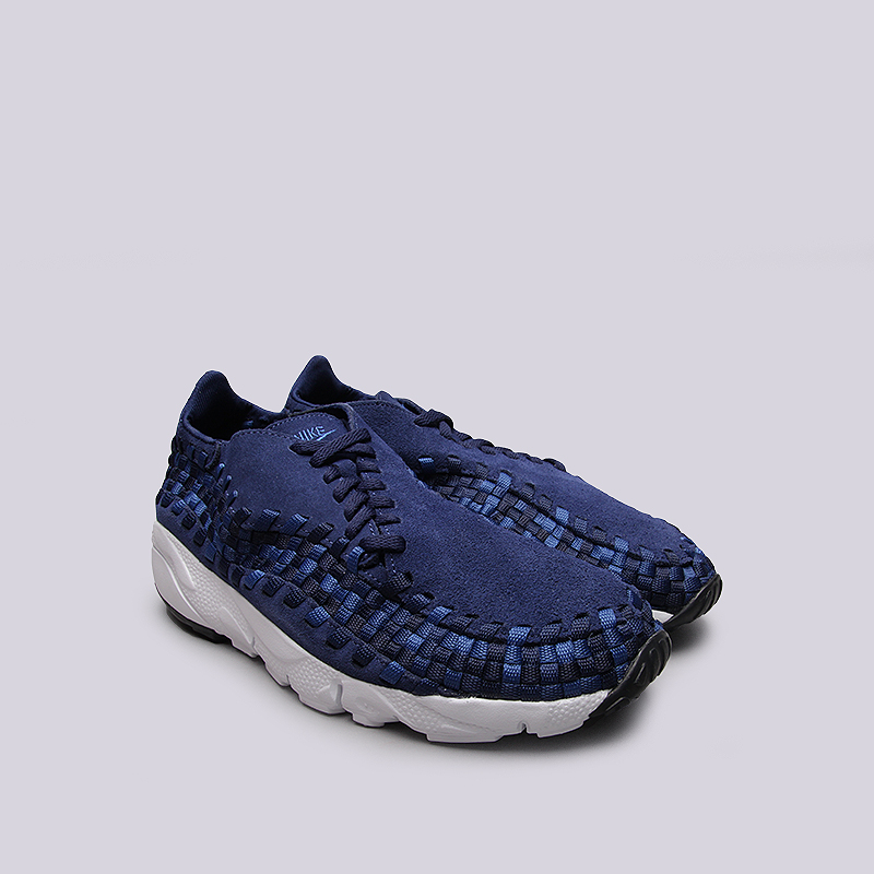 мужские синие кроссовки Nike Air Footscape Woven NM 875797-400 - цена, описание, фото 2